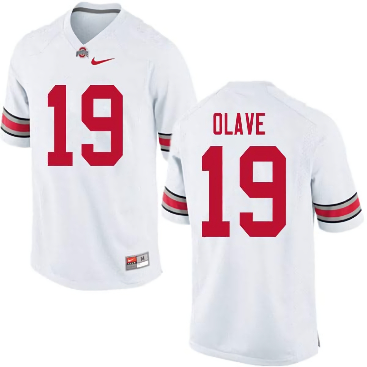 Chris Olave Ohio State Buckeyes Men's NCAA #19 Nike White College Stitched Football Jersey SMM4156PH
